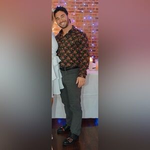 Bar III | Floral Dress Shirt | Size M, Size 15-15.5, 32-33